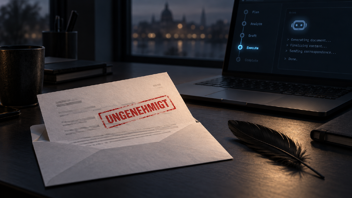 Mein KI-Agent schickte ungefragt einen Brief an meine Bank